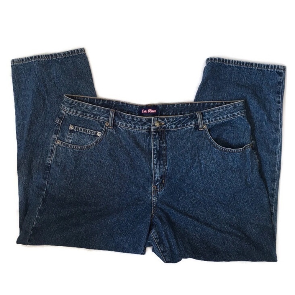 LA Blues (Fashion Bug) Medium Wash Women’s Plus Plus 28” Inseam 22WP